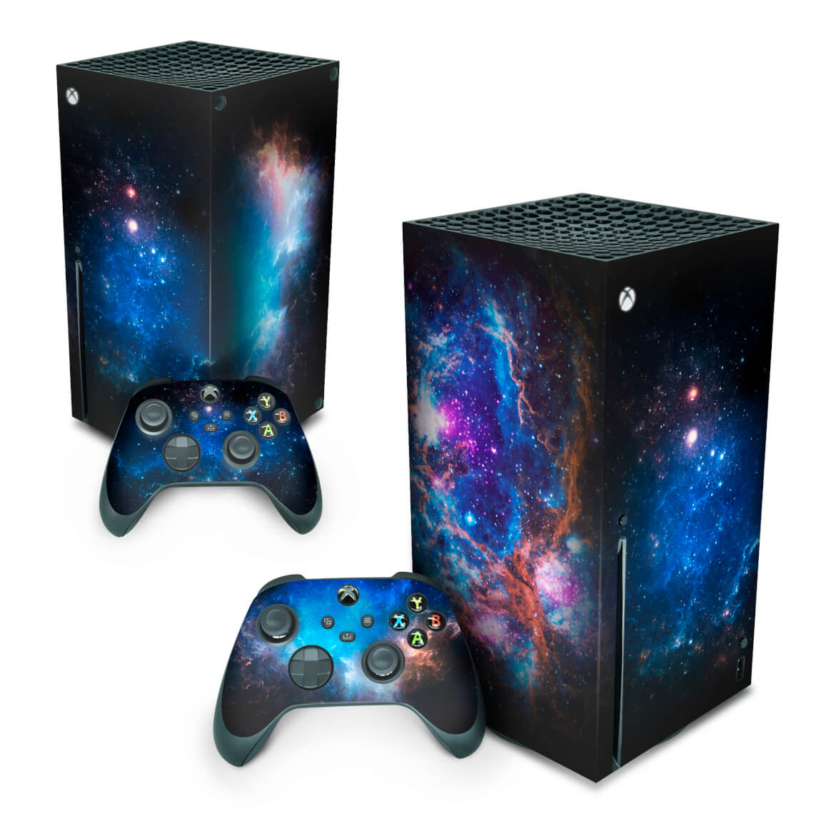 Xbox Series X Skin Anti-Rage Vertical - Universo Cosmos