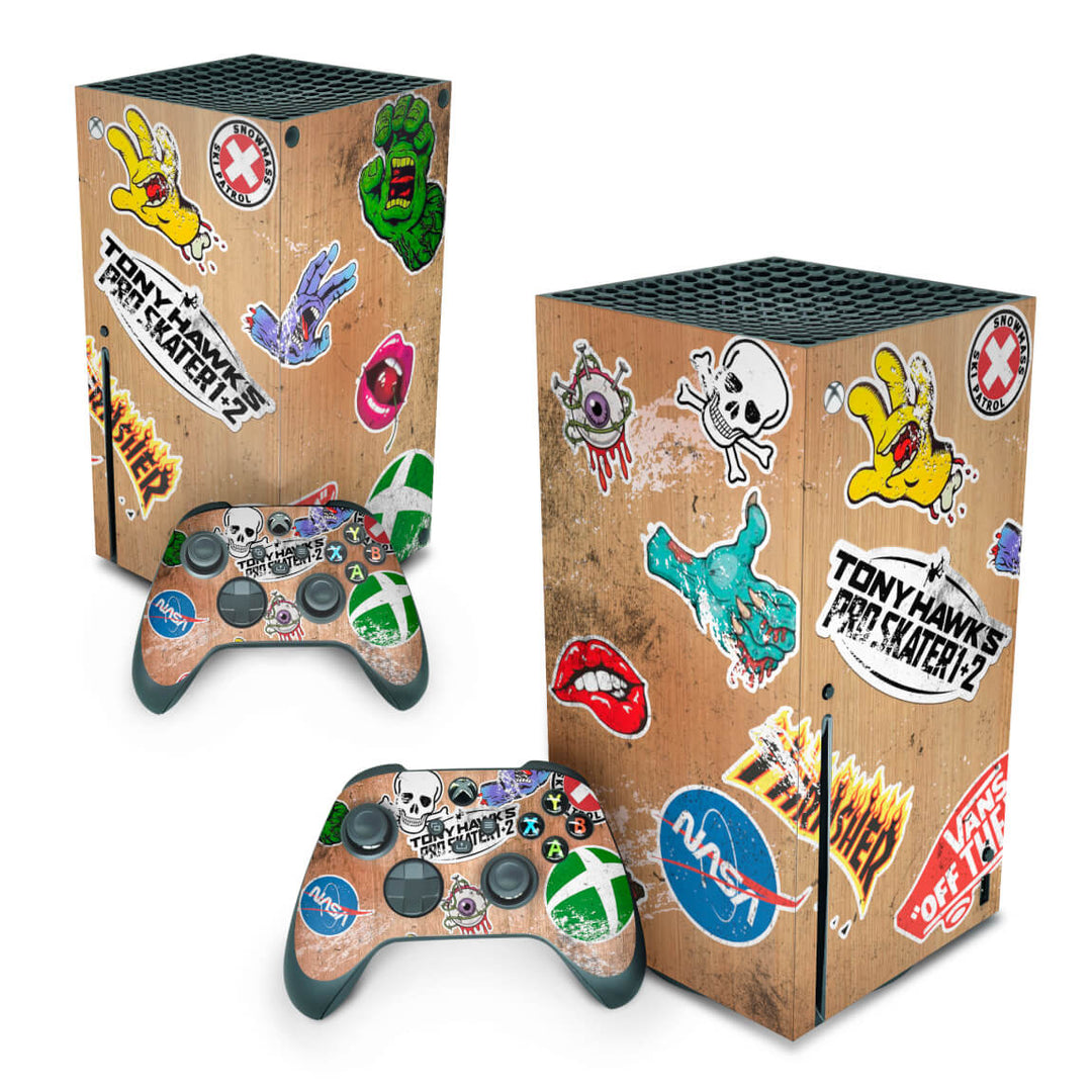 Skin Anti-Rage Xbox Series X Vertical - Tony Hawk's Pro Skater - Pop Arte Skins