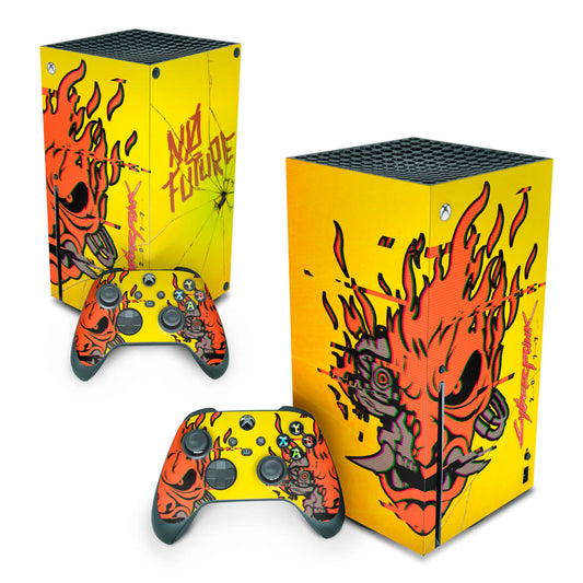 Xbox Series X Skin Anti-Rage Vertical - Cyberpunk 2077