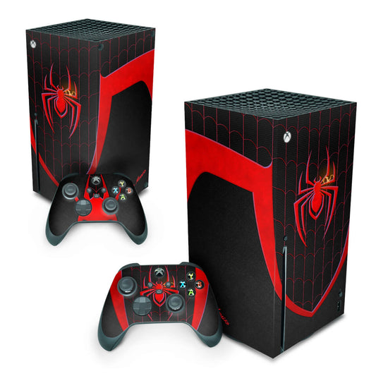 Xbox Series X Skin Anti-Rage Vertical - Spider-Man: Miles Morales