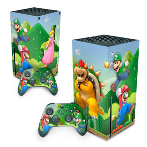 Skin Anti-Rage Xbox Series X Vertical - Super Mario - Pop Arte Skins