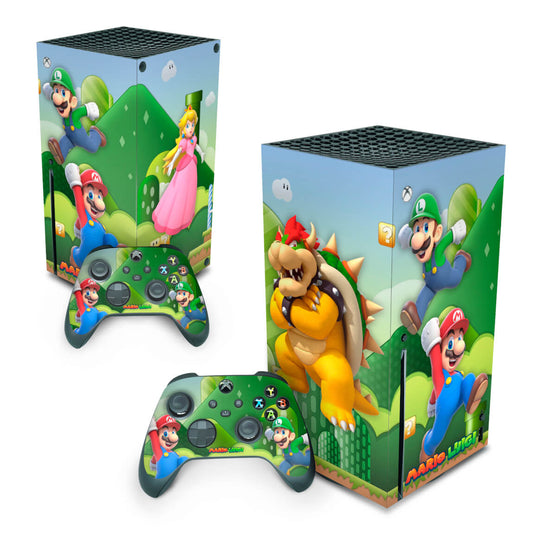 Xbox Series X Skin Anti-Rage Vertical - Super Mario