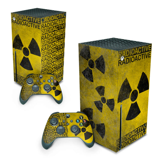 Xbox Series X Skin Anti-Rage Vertical - Radioativo