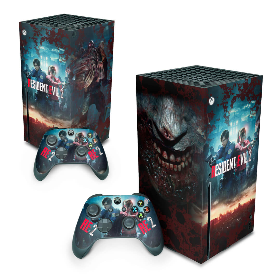 Xbox Series X Skin Anti-Rage Vertical - Resident Evil 2 Remake