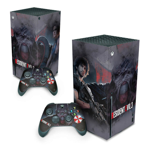 Skin Anti-Rage Xbox Series X Vertical - Resident Evil 3 Remake