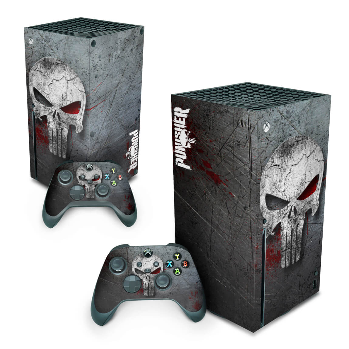 Xbox Series X Skin Anti-Rage Vertical - The Punisher Justiceiro