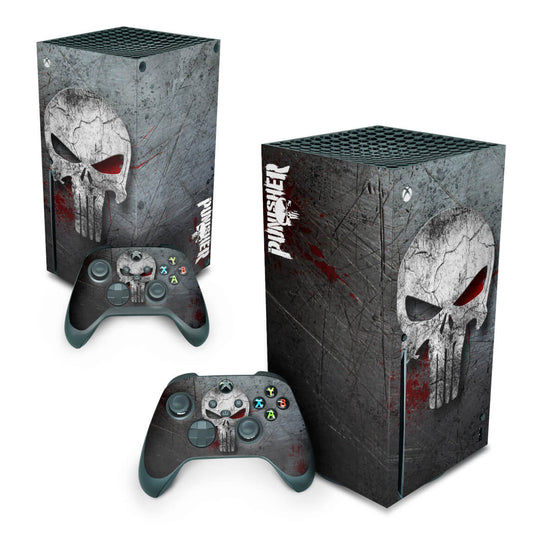 Xbox Series X Skin Anti-Rage Vertical - The Punisher Justiceiro
