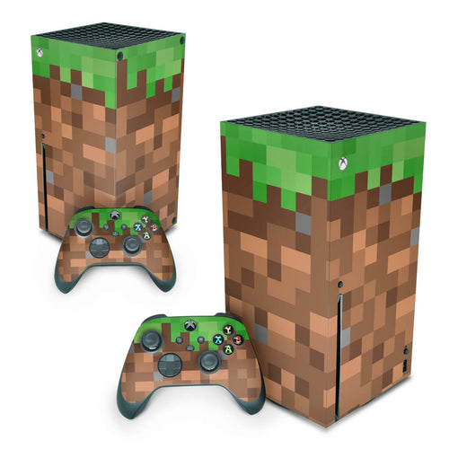 Skin Anti-Rage Xbox Series X Vertical - Minecraft