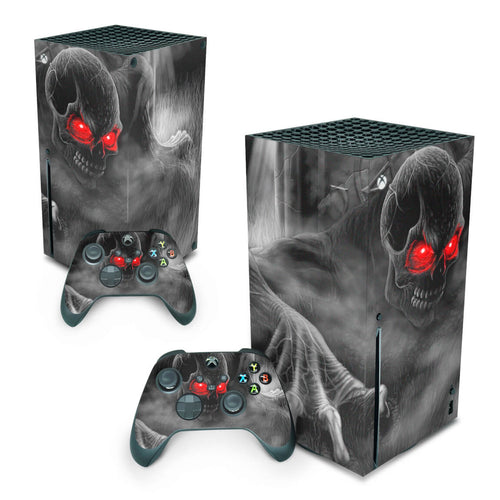 Skin Anti-Rage Xbox Series X Vertical - Caveira Skull