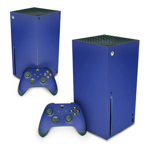Skin Anti-Rage Xbox Series X Vertical - Azul Escuro - Pop Arte Skins