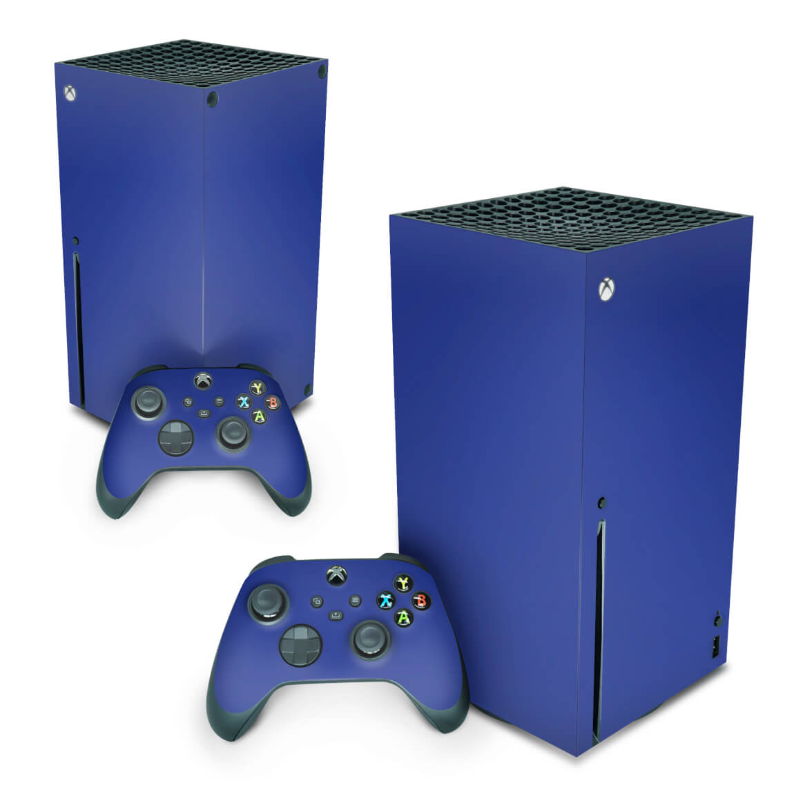 Xbox Series X Skin Anti-Rage Vertical - Azul Escuro
