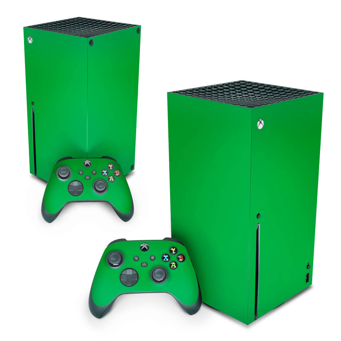 Skin Anti-Rage Xbox Series X Vertical - Verde