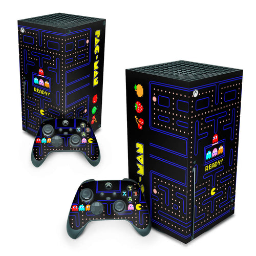 Skin Anti-Rage Xbox Series X Vertical - Pac Man