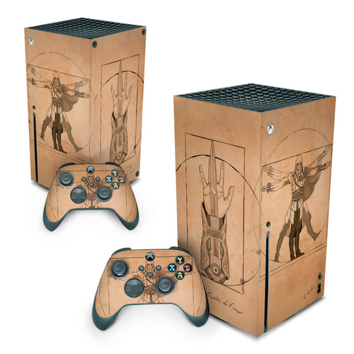 Skin Anti-Rage Xbox Series X Vertical - Assassin’S Creed Vitruviano