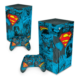 Skin Anti-Rage Xbox Series X Vertical - Superman Comics - Pop Arte Skins