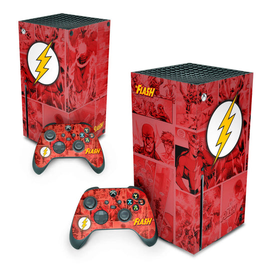 Xbox Series X Skin Anti-Rage Vertical - The Flash Comics
