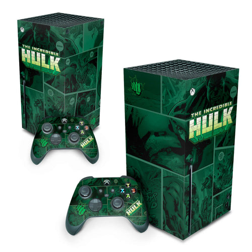 Skin Anti-Rage Xbox Series X Vertical - Hulk Comics