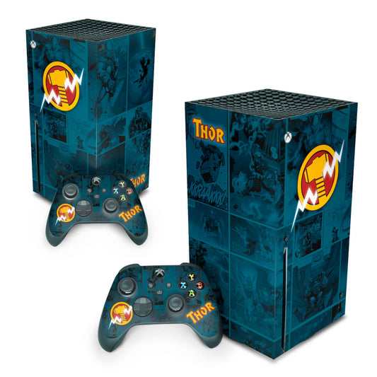 Xbox Series X Skin Anti-Rage Vertical - Thor Comics