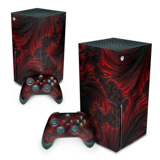 Xbox Series X Skin Anti-Rage Vertical - Abstrato #96