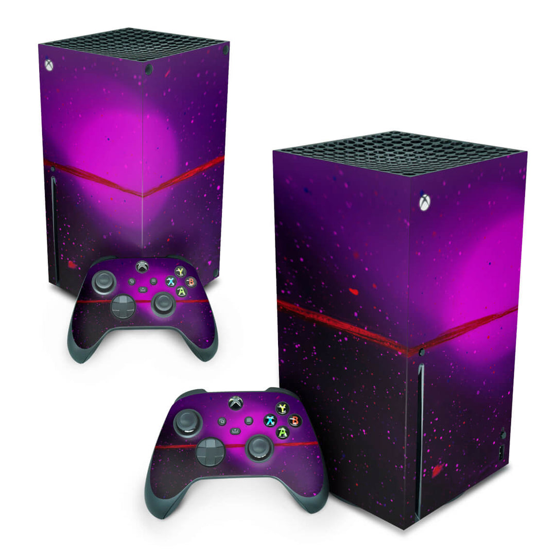 Skin Anti-Rage Xbox Series X Vertical - Abstrato #102 - Pop Arte Skins