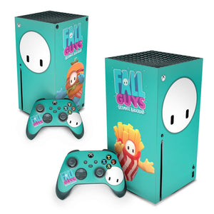 Skin Anti-Rage Xbox Series X Vertical - Fall Guys - Pop Arte Skins
