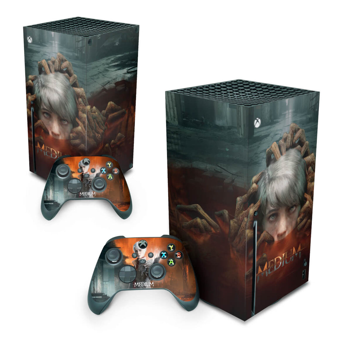 Skin Anti-Rage Xbox Series X Vertical - The Medium - Pop Arte Skins