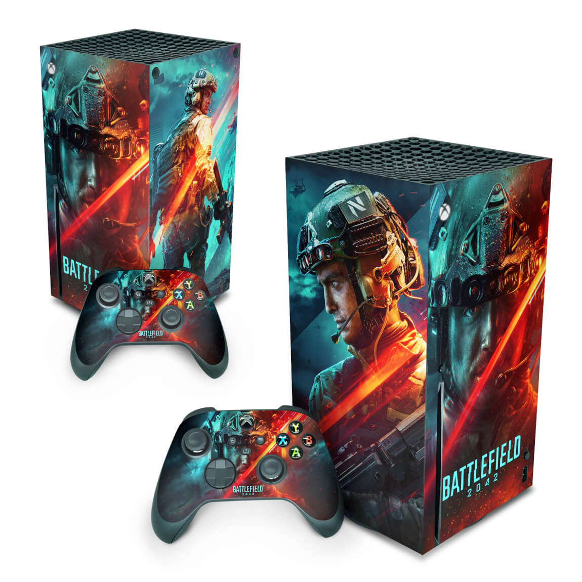 Xbox Series X Skin Anti-Rage Vertical - Battlefield 2042