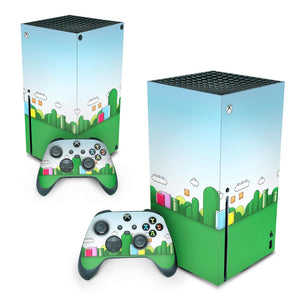 Skin Anti-Rage Xbox Series X Vertical - Super Mario Bros - Pop Arte Skins