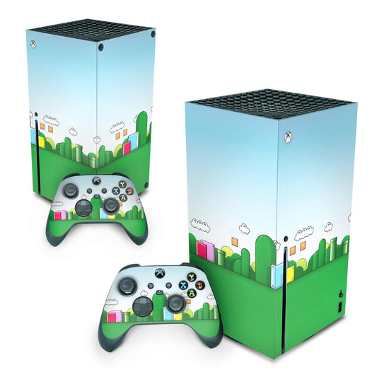 Xbox Series X Skin Anti-Rage Vertical - Super Mario Bros