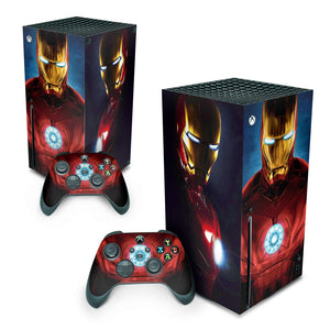 Skin Anti-Rage Xbox Series X Vertical - Iron Man Homem De Ferro - Pop Arte Skins