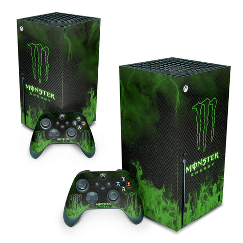 Skin Anti-Rage Xbox Series X Vertical - Monster Energy Drink
