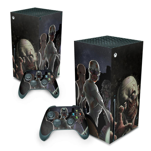 Skin Anti-Rage Xbox Series X Vertical - Zombie Zumbi The Walking