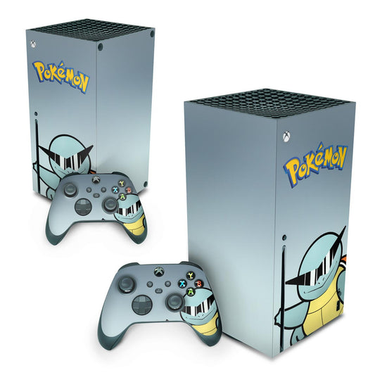 Xbox Series X Skin Anti-Rage Vertical - Pokemon Squirtle