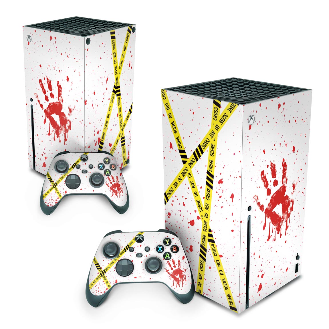 Xbox Series X Skin Anti-Rage Vertical - Cena De Crime Scene
