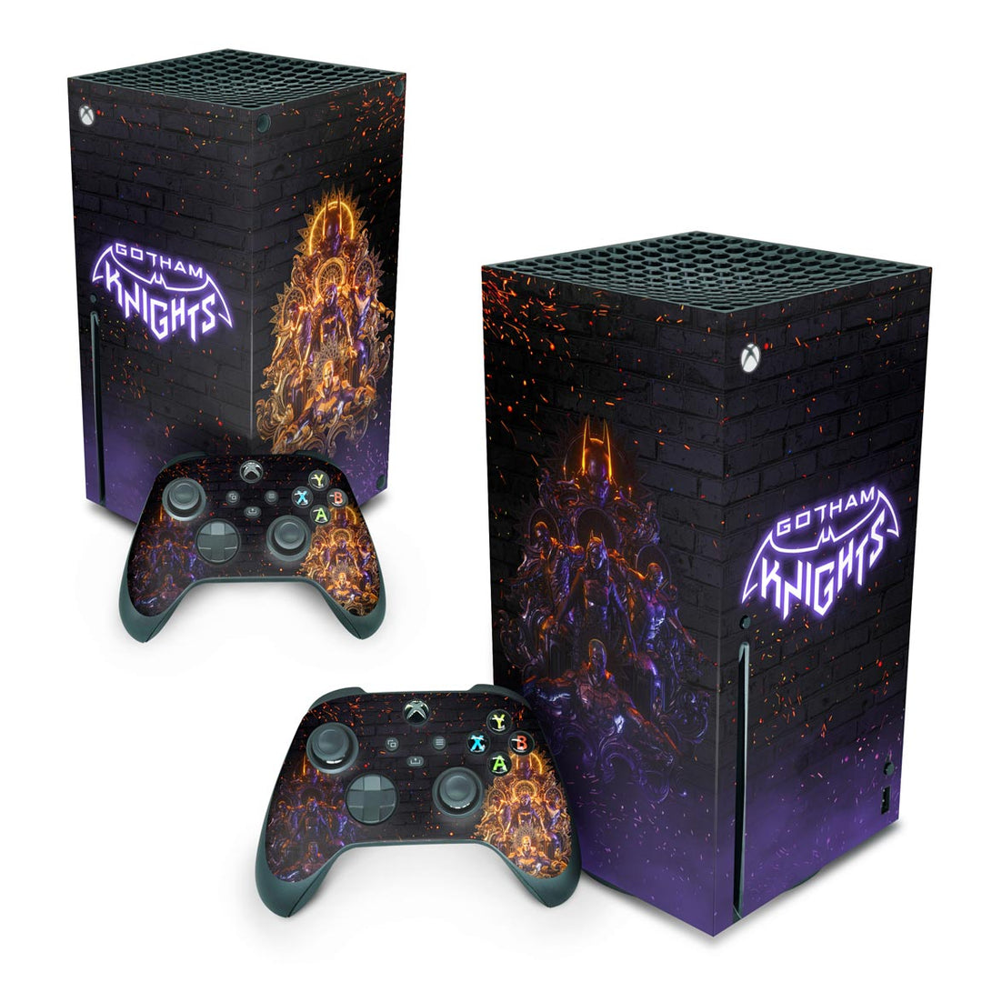 Skin Anti-Rage Xbox Series X Vertical - Gotham Knights - Pop Arte Skins