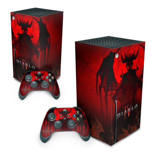 Xbox Series X Skin Anti-Rage Vertical - Diablo IV 4