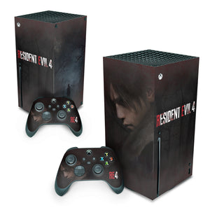 Skin Anti-Rage Xbox Series X Vertical - Resident Evil 4 Remake - Pop Arte Skins