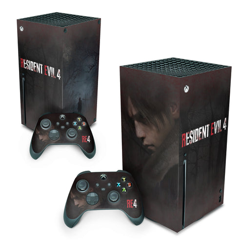 Skin Anti-Rage Xbox Series X Vertical - Resident Evil 4 Remake