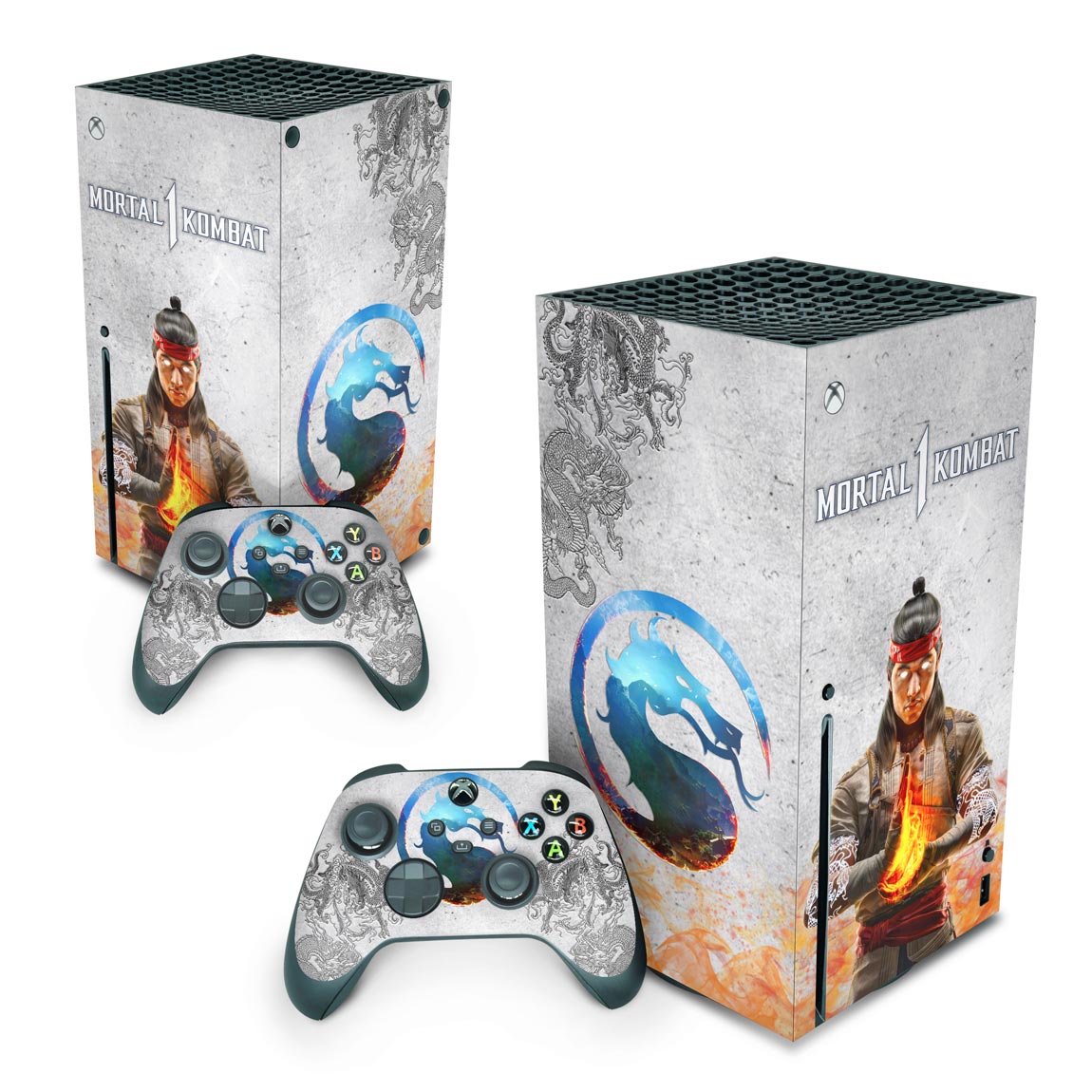 Xbox Series X Skin Anti-Rage Vertical - Mortal Kombat 1