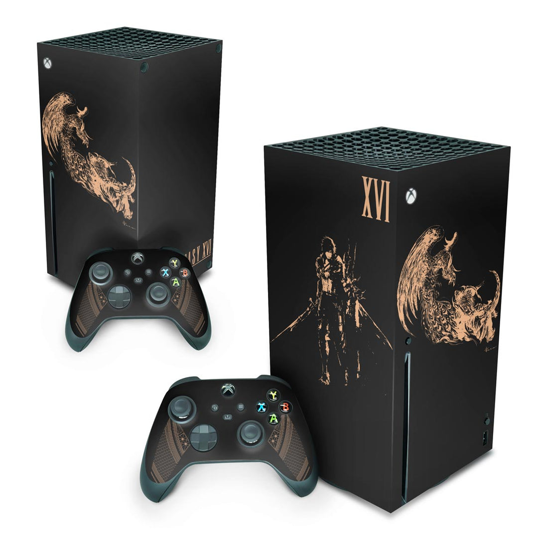 Skin Anti-Rage Xbox Series X Vertical - Final Fantasy XVI Edition - Pop Arte Skins