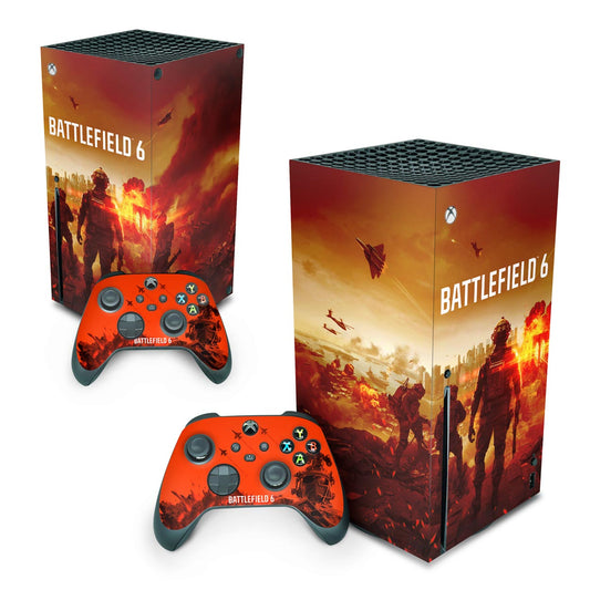 Xbox Series X Skin Anti-Rage Vertical - Battlefield 6