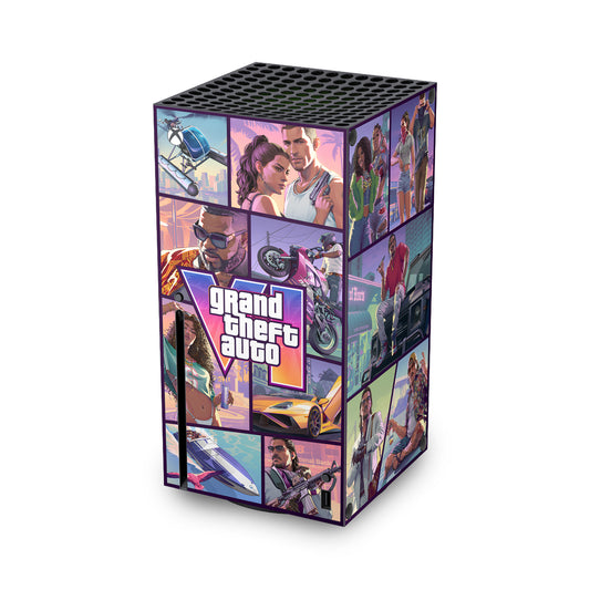 Xbox Series X Skin Anti-Rage Vertical - GTA VI - Pop Arte Skins - foto 2