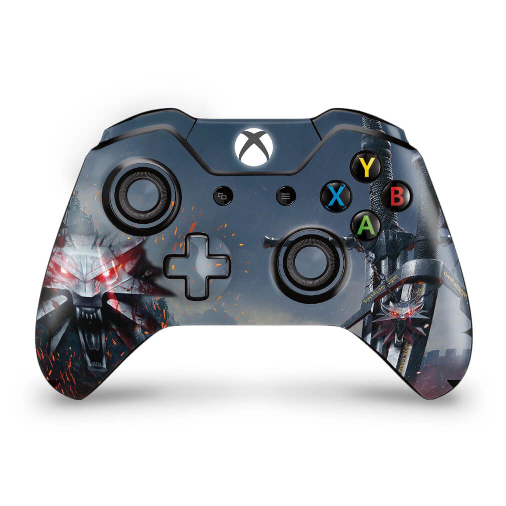 Skin Anti-Rage Xbox One Fat Controle - The Witcher 3 #A