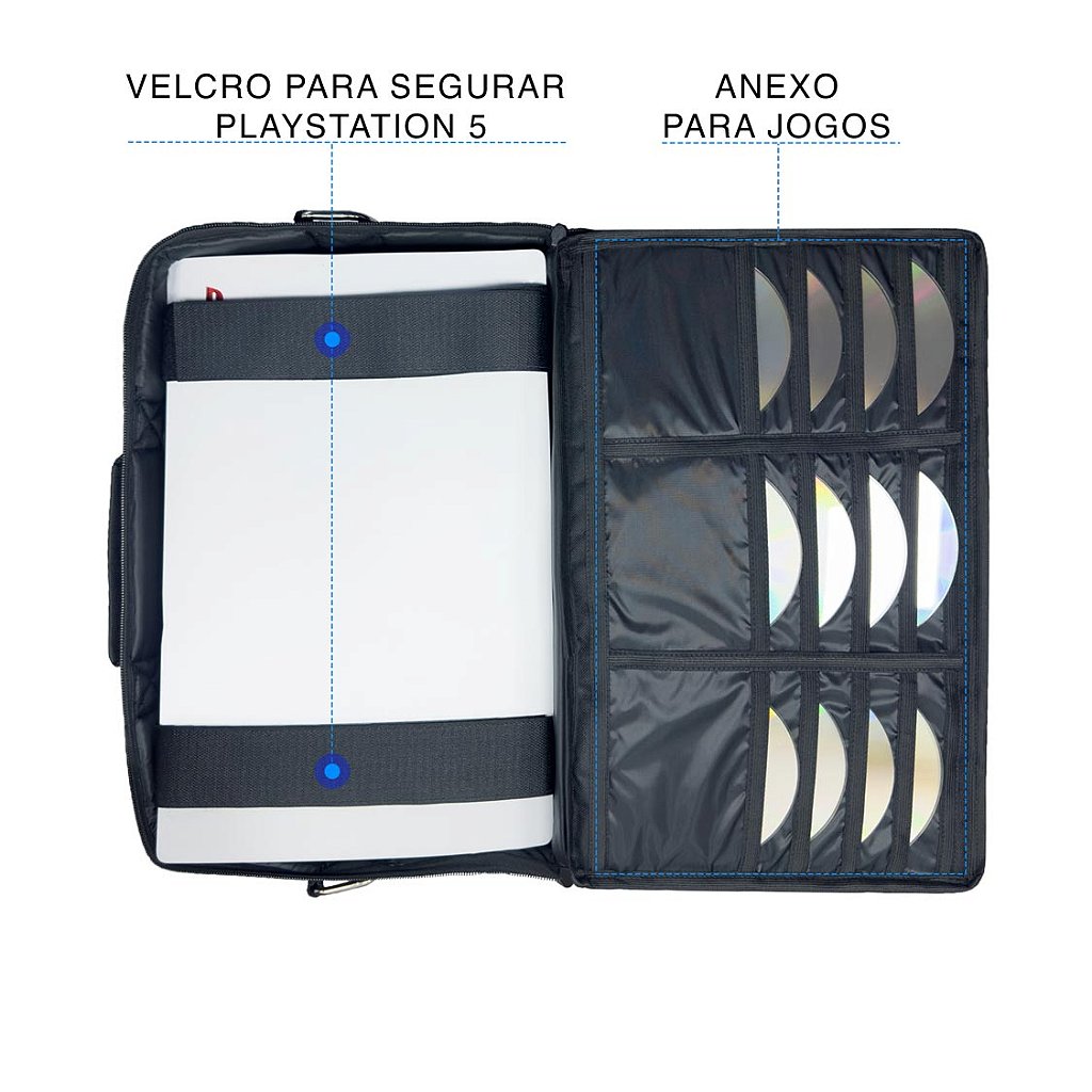Bolsa PS5 Fat Mochila Transporte Playstation 5 Fat Bag - Pop Arte Skins - foto 3