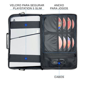 Bolsa Ps5 Slim Mochila Transporte Playstation 5 Slim Bag - Pop Arte Skins - foto 2