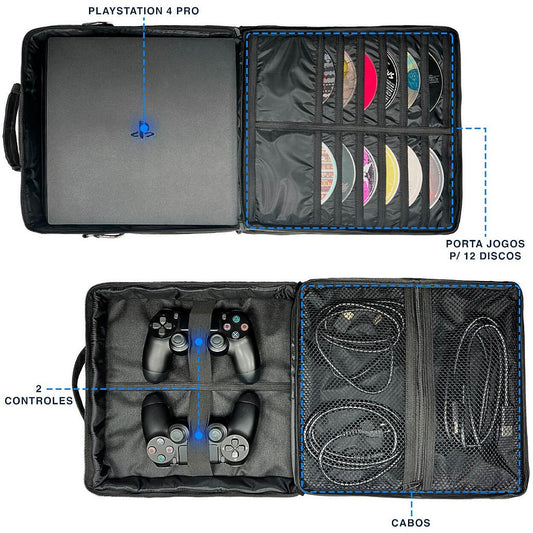Bolsa Playstation 4 Pro Transporte PS4 Mochila Bag