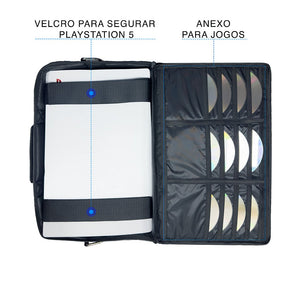 Bolsa PS5 Fat Mochila Transporte Playstation 5 Fat Bag - God of War Ragnarok Edition - Pop Arte Skins - foto 4