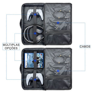 Bolsa Ps5 Slim Mochila Transporte Playstation 5 Slim Bag - Days Of Play Edição Limitada - Pop Arte Skins - foto 4