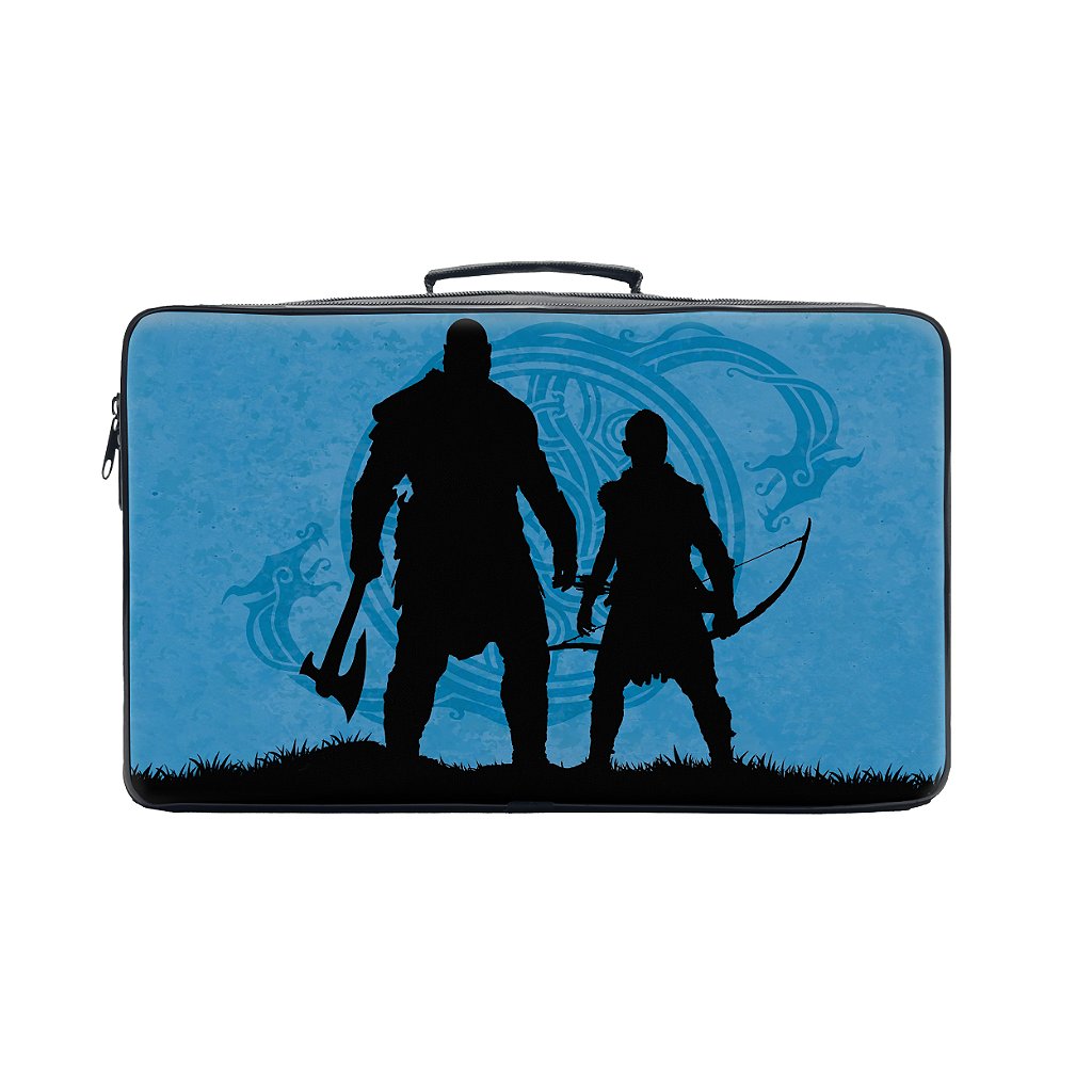 Bolsa Ps5 Slim Mochila Transporte Playstation 5 Slim Bag - God of War Ragnarok Edition - Pop Arte Skins - foto 2