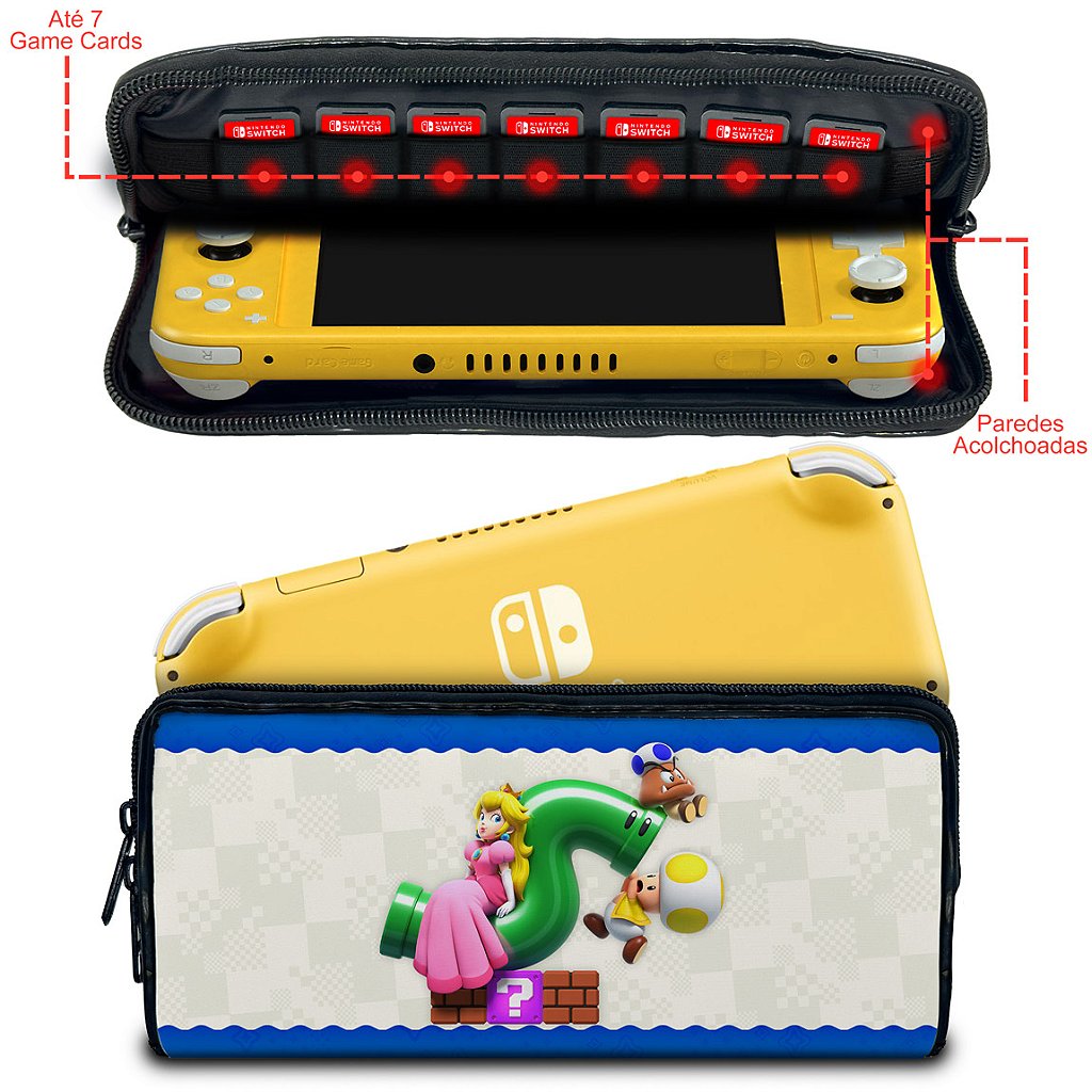 Case Nintendo Switch 1 Lite Bolsa Estojo - Super Mario Bros. Wonder - Pop Arte Skins - foto 2